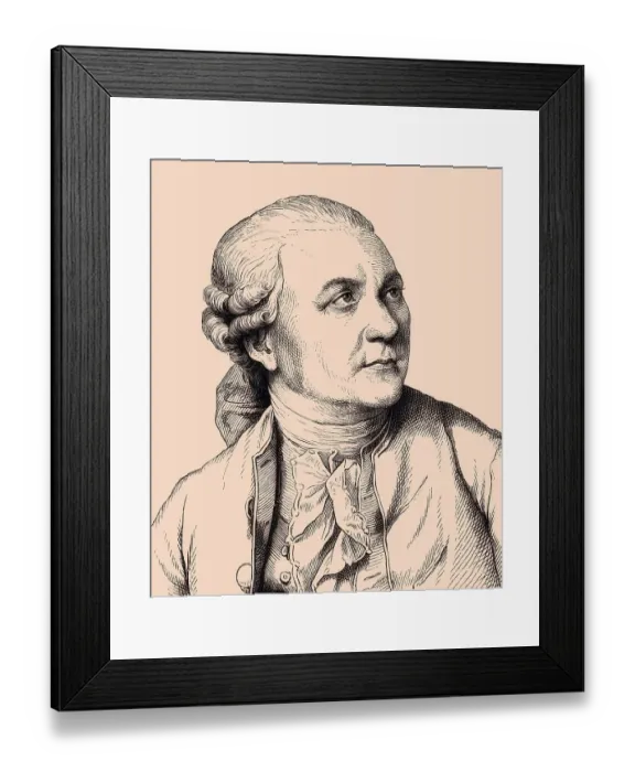 Framed Print : Portrait of Friedrich Gottlieb Klopstock Framed Print : Portrait of Friedrich Gottlieb Klopstock