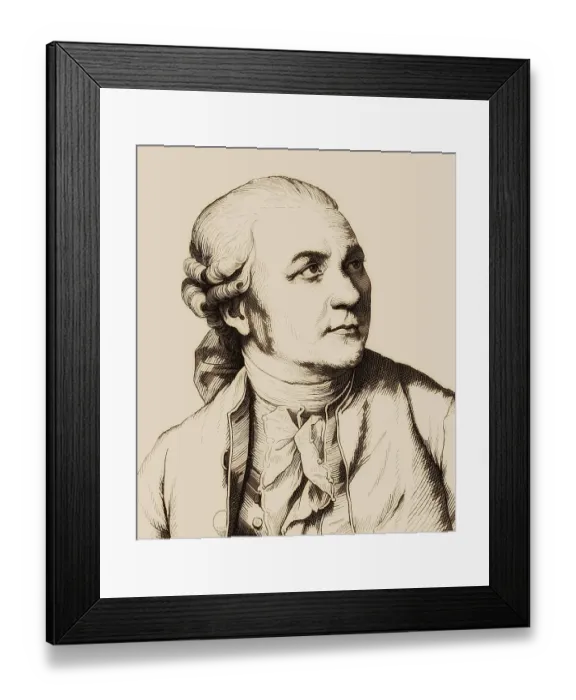 Framed Print : Portrait of Friedrich Gottlieb Klopstock