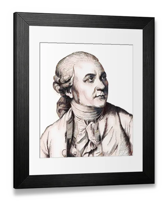 Framed Print : Portrait of Friedrich Gottlieb Klopstock Framed Print : Portrait of Friedrich Gottlieb Klopstock