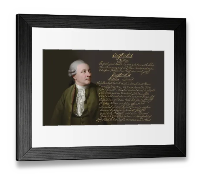 Framed Print : Portrait of Friedrich Gottlieb Klopstock