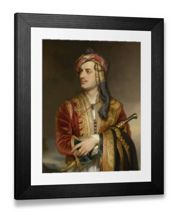 Framed Print : George Gordon Noel Byron, 6th Baron Byron of Rochdale