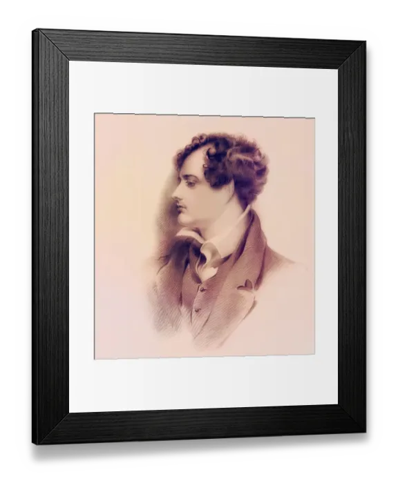 Framed Print : George Gordon Noel Byron, 6th Baron Byron of Rochdale Framed Print : George Gordon Noel Byron, 6th Baron Byron of Rochdale