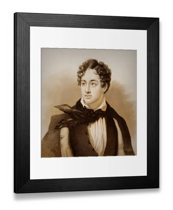 Framed Print : George Gordon Noel Byron, 6th Baron Byron of Rochdale