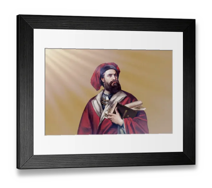 Framed Print : Marco Polo, c. 1254 -1324, an Italian merchant Framed Print : Marco Polo, c. 1254 -1324, an Italian merchant