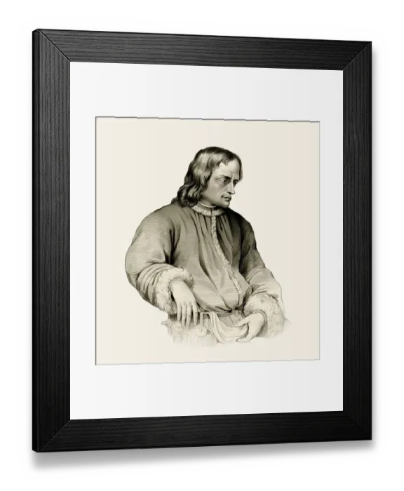 Framed Print : Portrait of Lorenzo I de Medici Framed Print : Portrait of Lorenzo I de Medici