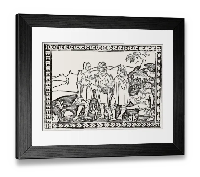 Framed Print : Illustration from „La Giostra di Giuliano de Medici by Angelo Poliziano Framed Print : Illustration from „La Giostra di Giuliano de Medici by Angelo Poliziano