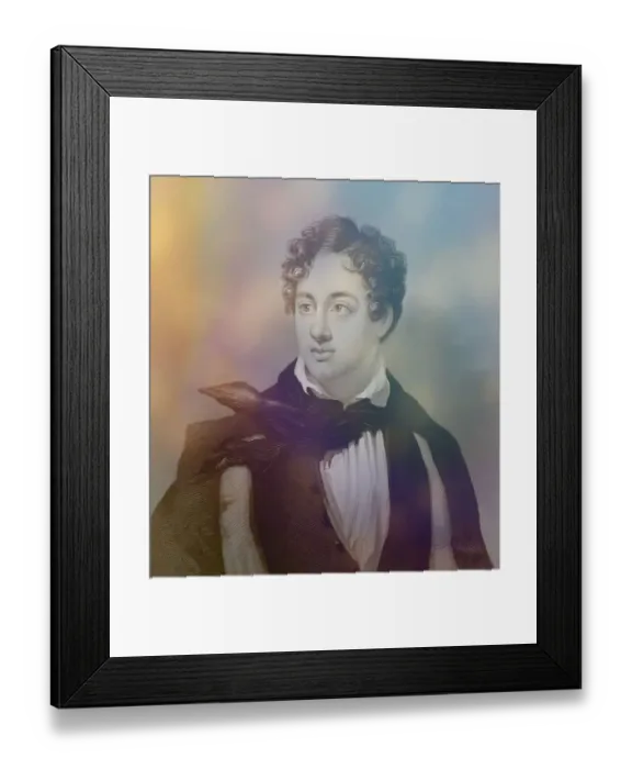 Framed Print : George Gordon Noel Byron, 6th Baron Byron of Rochdale