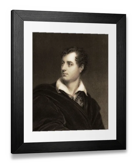 Framed Print : George Gordon Noel Byron, 6th Baron Byron of Rochdale