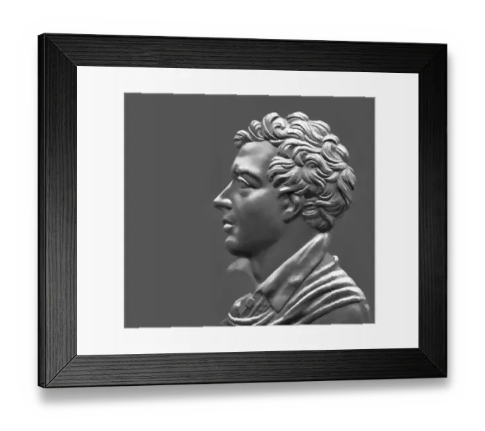 Framed Print : George Gordon Noel Byron, 6th Baron Byron of Rochdale