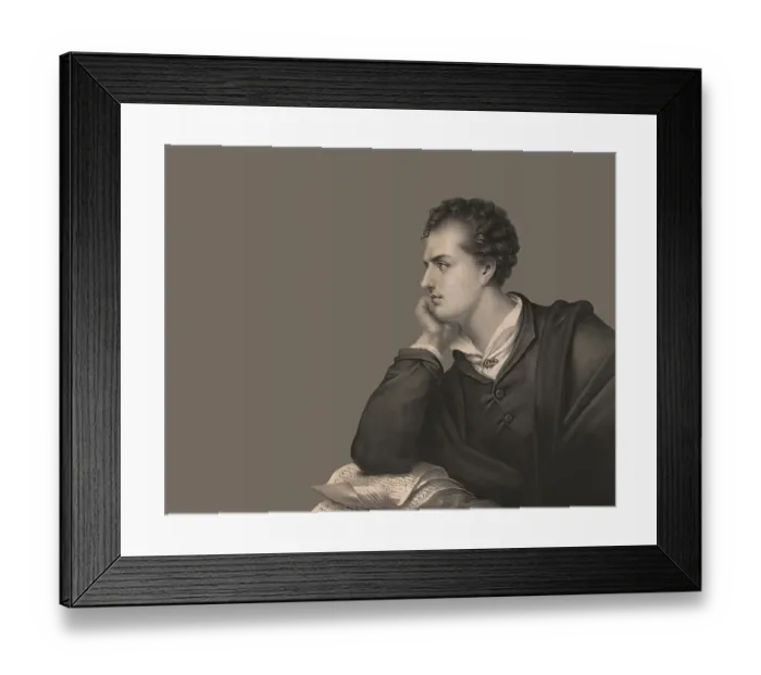 Framed Print : George Gordon Noel Byron, 6th Baron Byron of Rochdale Framed Print : George Gordon Noel Byron, 6th Baron Byron of Rochdale