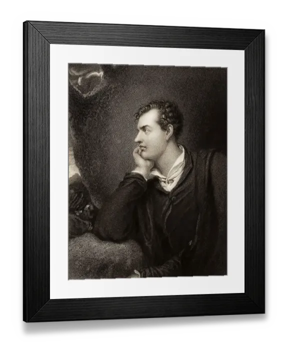 Framed Print : George Gordon Noel Byron, 6th Baron Byron of Rochdale Framed Print : George Gordon Noel Byron, 6th Baron Byron of Rochdale