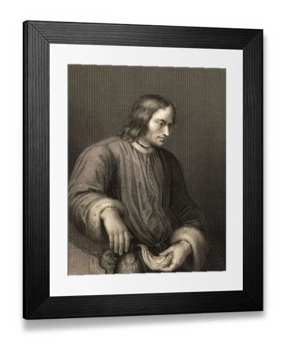 Framed Print : Portrait of Lorenzo I de Medici Framed Print : Portrait of Lorenzo I de Medici