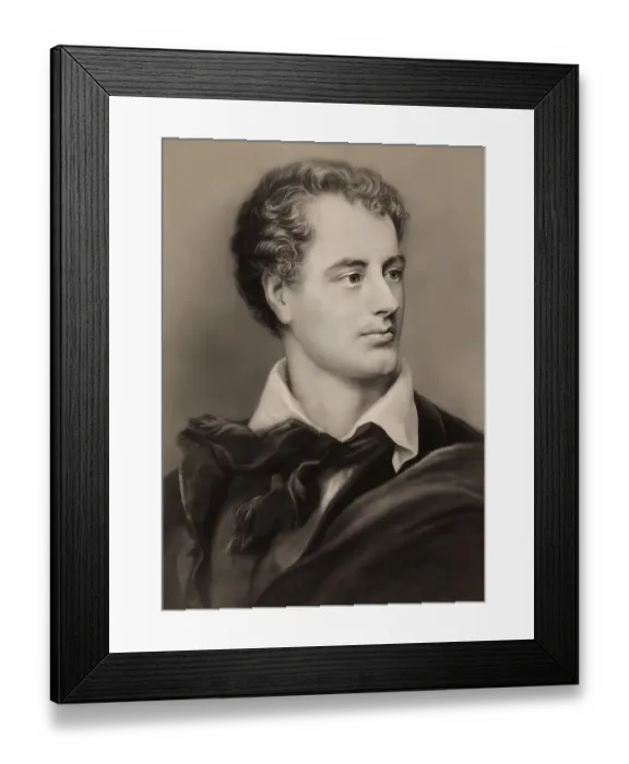 Framed Print : George Gordon Noel Byron, 6th Baron Byron of Rochdale Framed Print : George Gordon Noel Byron, 6th Baron Byron of Rochdale