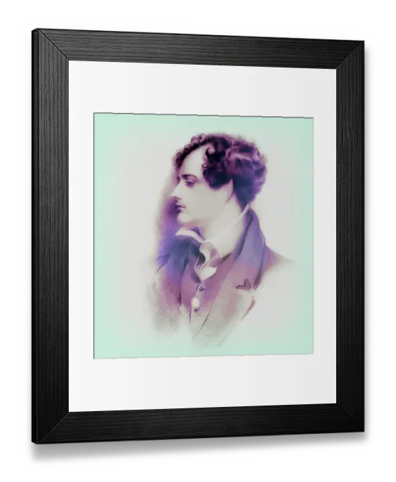 Framed Print : George Gordon Noel Byron, 6th Baron Byron of Rochdale