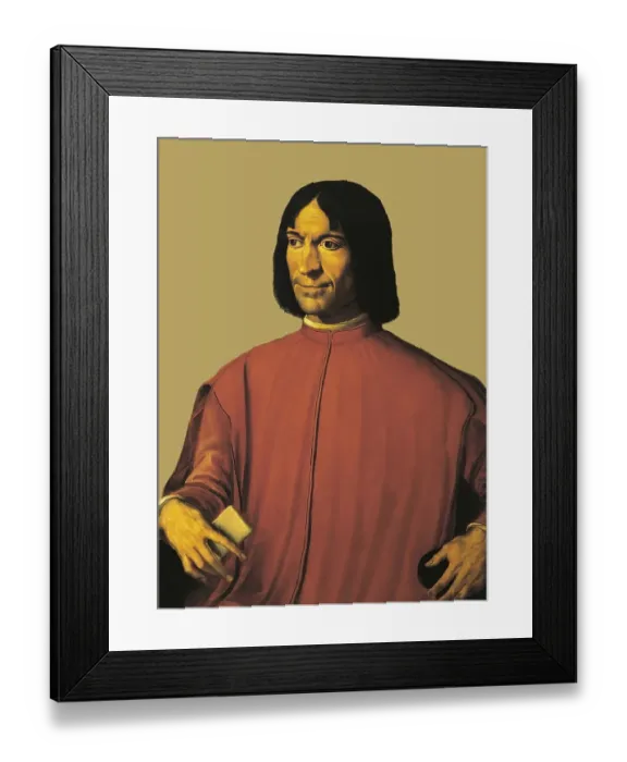 Framed Print : Portrait of Lorenzo I de Medici Framed Print : Portrait of Lorenzo I de Medici