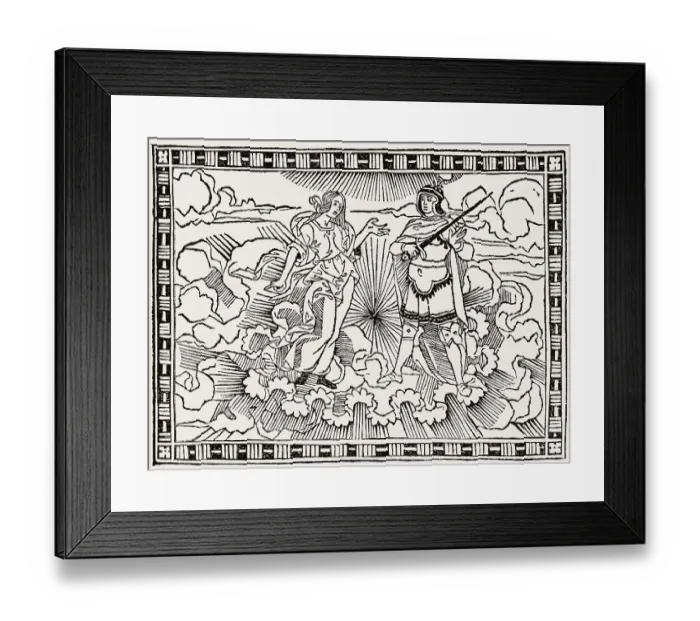 Framed Print : Illustration from „La Giostra di Giuliano de Medici by Angelo Poliziano Framed Print : Illustration from „La Giostra di Giuliano de Medici by Angelo Poliziano