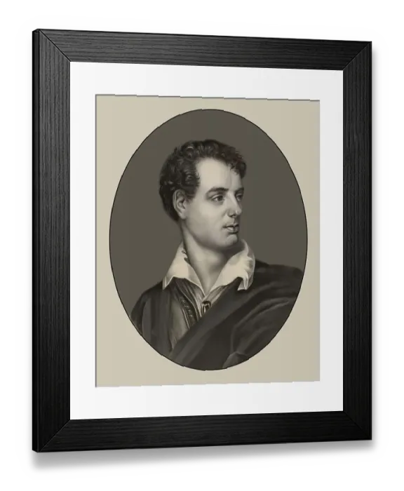 Framed Print : George Gordon Noel Byron, 6th Baron Byron of Rochdale Framed Print : George Gordon Noel Byron, 6th Baron Byron of Rochdale