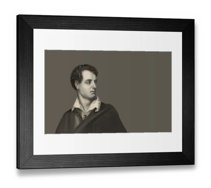 Framed Print : George Gordon Noel Byron, 6th Baron Byron of Rochdale Framed Print : George Gordon Noel Byron, 6th Baron Byron of Rochdale