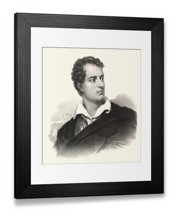 Framed Print : George Gordon Noel Byron, 6th Baron Byron of Rochdale