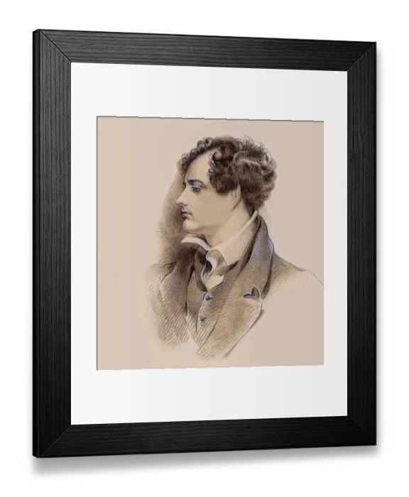 Framed Print : George Gordon Noel Byron, 6th Baron Byron of Rochdale