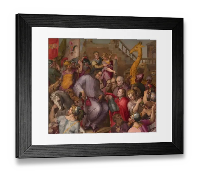 Framed Print : Lorenzo the Magnificent receives the tribute of the ambassadors