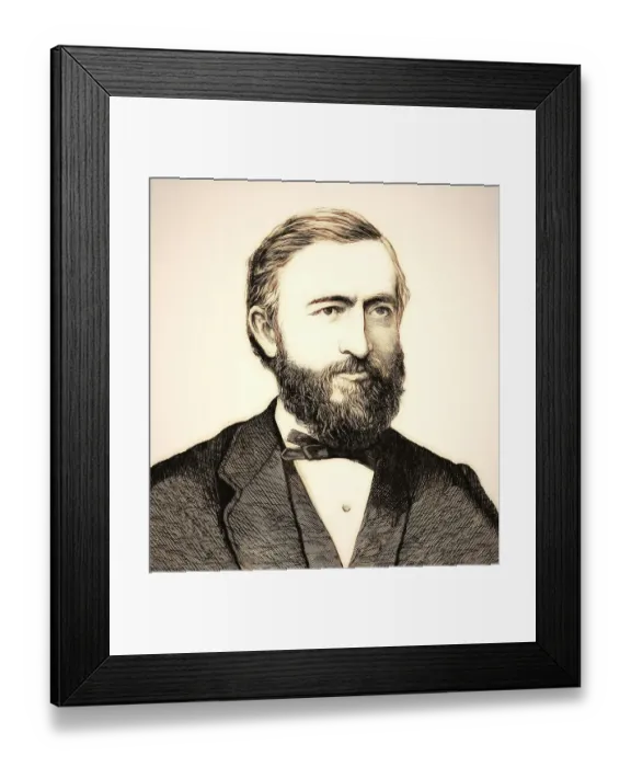 Framed Print : Johann Philipp Reis, 1834 - 1874 Framed Print : Johann Philipp Reis, 1834 - 1874