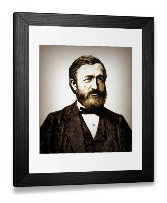 Framed Print : Johann Philipp Reis, 1834 - 1874