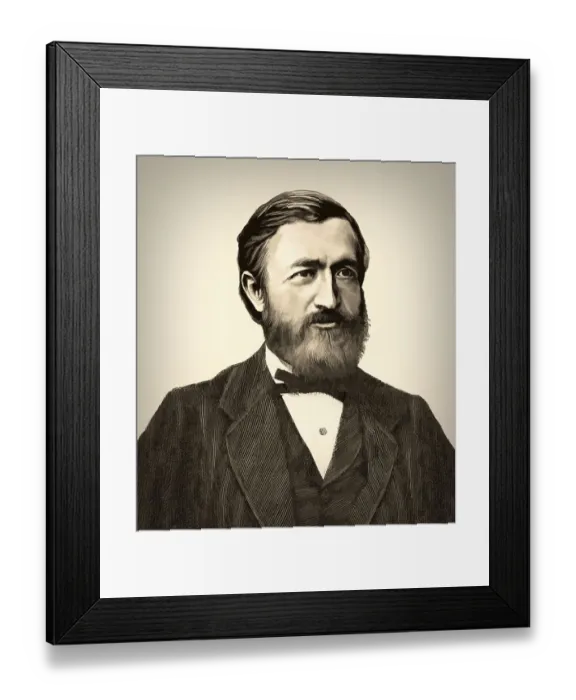 Framed Print : Johann Philipp Reis, 1834 - 1874 Framed Print : Johann Philipp Reis, 1834 - 1874