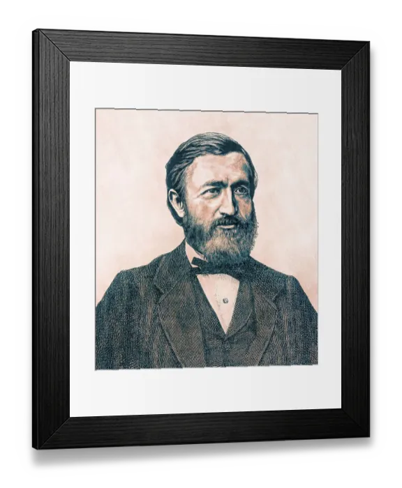 Framed Print : Johann Philipp Reis, 1834 - 1874 Framed Print : Johann Philipp Reis, 1834 - 1874