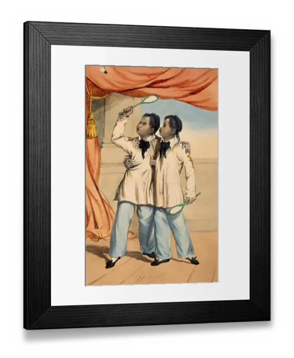 Framed Print : Chang and Eng Bunker, 1811-1874 Framed Print : Chang and Eng Bunker, 1811-1874