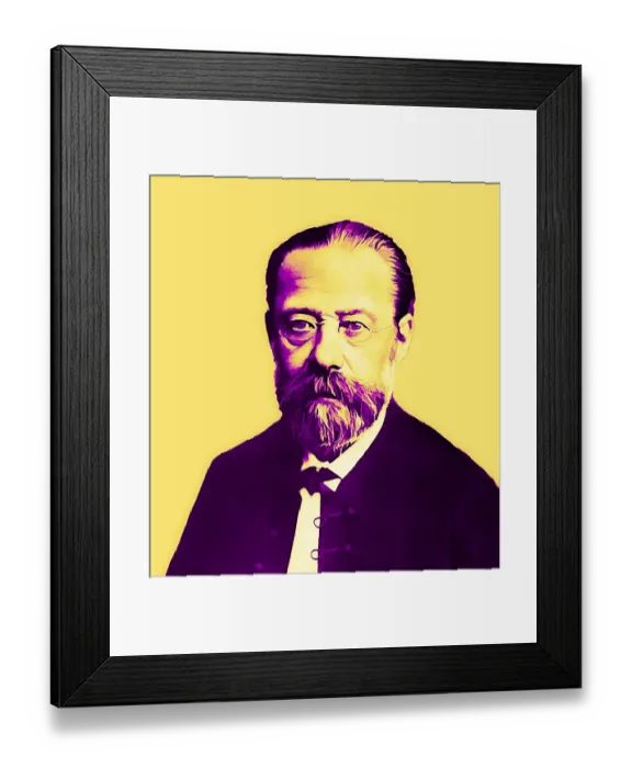Framed Print : BedSich Smetana, 1824 - 1884, Czech composer