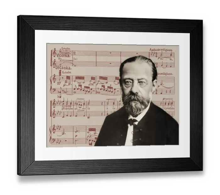 Framed Print : BedSich Smetana, 1824 - 1884, Czech composer
