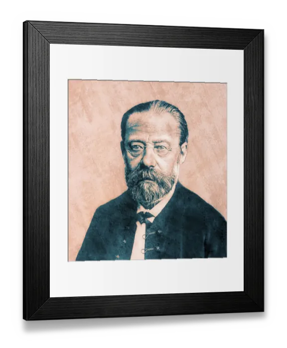 Framed Print : BedSich Smetana, 1824 - 1884, Czech composer