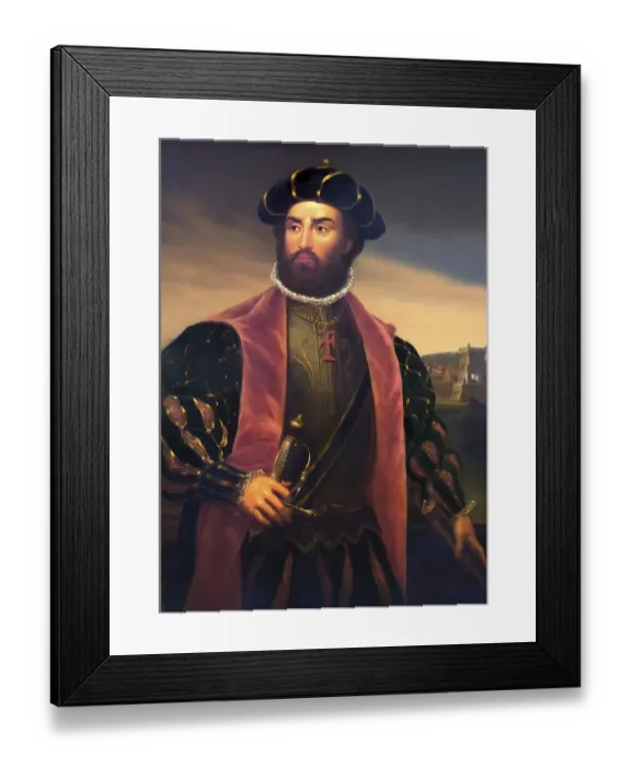 Framed Print : Vasco da Gama, c. 1460s - 1524