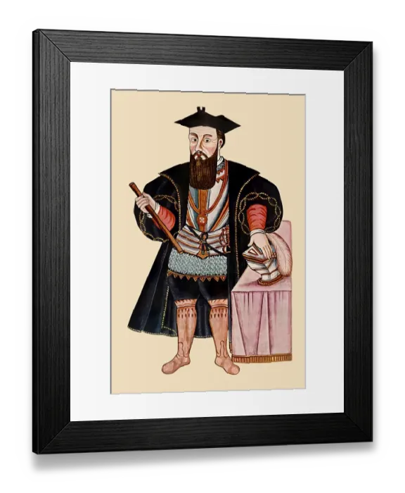 Framed Print : Vasco da Gama, c. 1460s - 1524