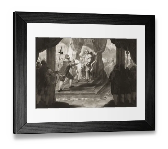 Framed Print : Vasco da Gama's audience with King Manuel I after his return to Portugal Framed Print : Vasco da Gama's audience with King Manuel I after his return to Portugal