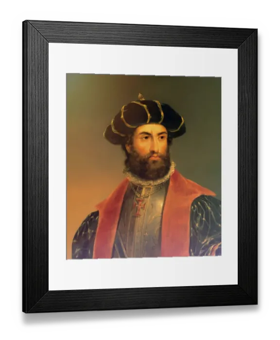 Framed Print : Vasco da Gama, c. 1460s - 1524 Framed Print : Vasco da Gama, c. 1460s - 1524