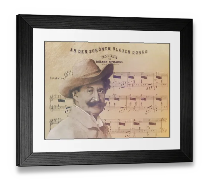 Framed Print : Johann Baptist Strauss II, 1825 - 1899 Framed Print : Johann Baptist Strauss II, 1825 - 1899