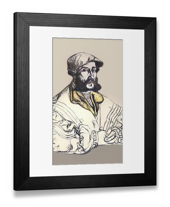 Framed Print : Portrait of Bernhard Krechting
