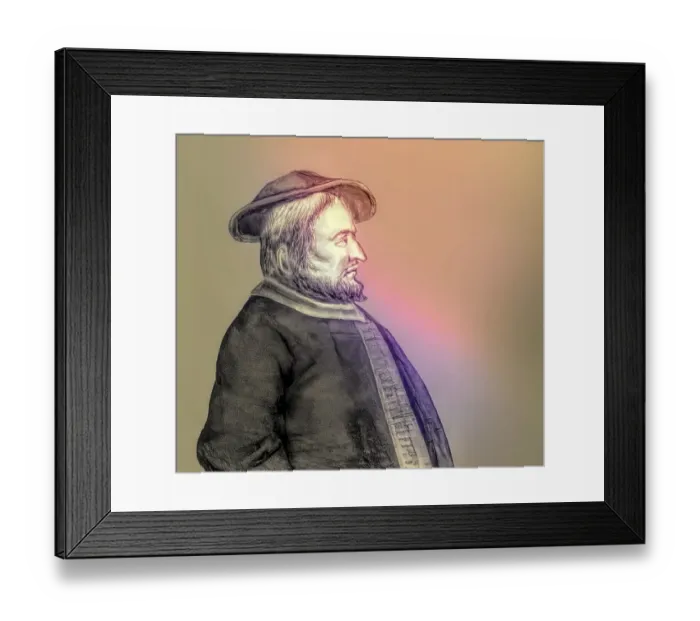 Framed Print : Portrait of Bernhard Krechting