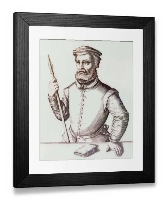 Framed Print : Portrait of Jan Matthys, Anabaptist leader of the Muenster Rebellion