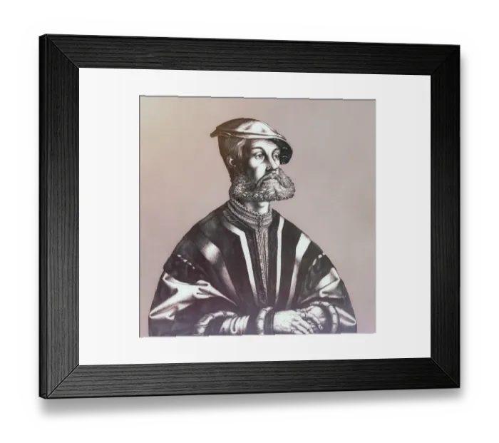 Framed Print : Portrait of Bernhard Knipperdolling, c