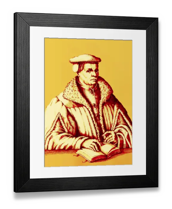 Framed Print : Thomas Muentzer, 1489 - 1525, German preacher and theologian