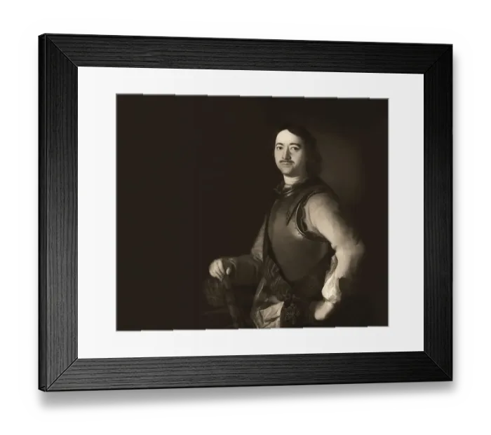 Framed Print : Portrait of Peter the Great, Peter I or Pyotr Alexeyevich Romanov
