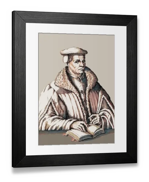 Framed Print : Thomas Muentzer, 1489 - 1525, German preacher and theologian