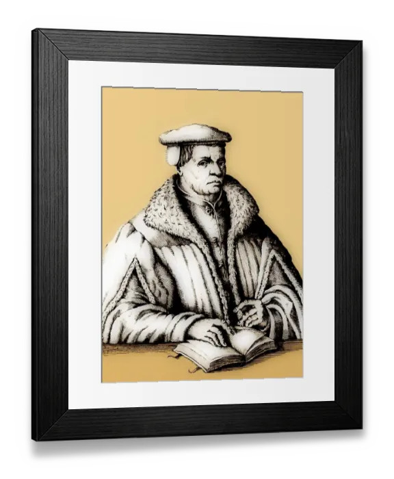 Framed Print : Thomas Muentzer, 1489 - 1525, German preacher and theologian