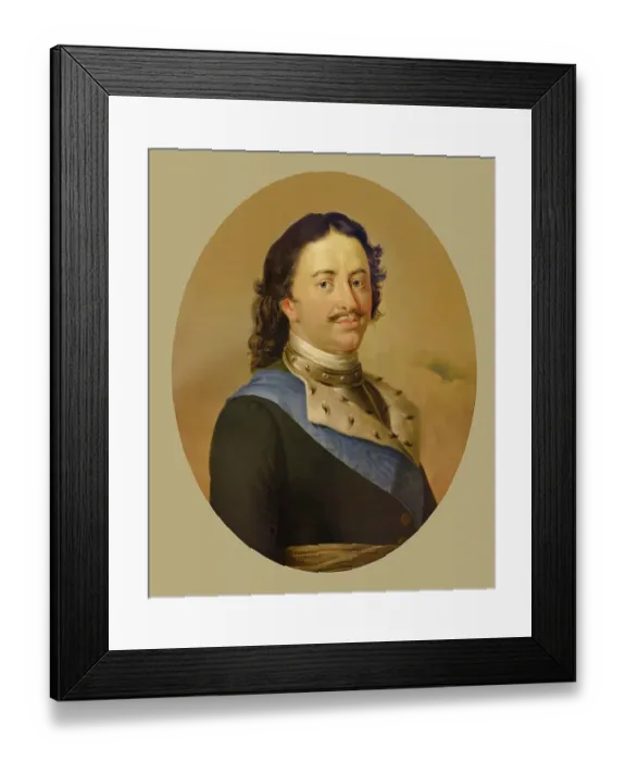 Framed Print : Portrait of Peter the Great, Peter I or Pyotr Alexeyevich Romanov Framed Print : Portrait of Peter the Great, Peter I or Pyotr Alexeyevich Romanov