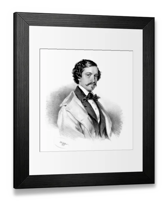 Framed Print : Johann Baptist Strauss II, 1825 - 1899 Framed Print : Johann Baptist Strauss II, 1825 - 1899