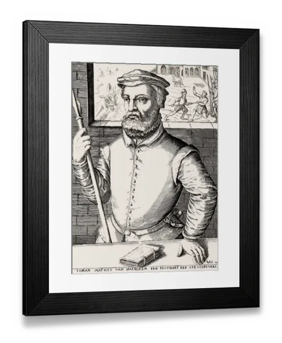 Framed Print : Portrait of Jan Matthys, Anabaptist leader of the Muenster Rebellion Framed Print : Portrait of Jan Matthys, Anabaptist leader of the Muenster Rebellion