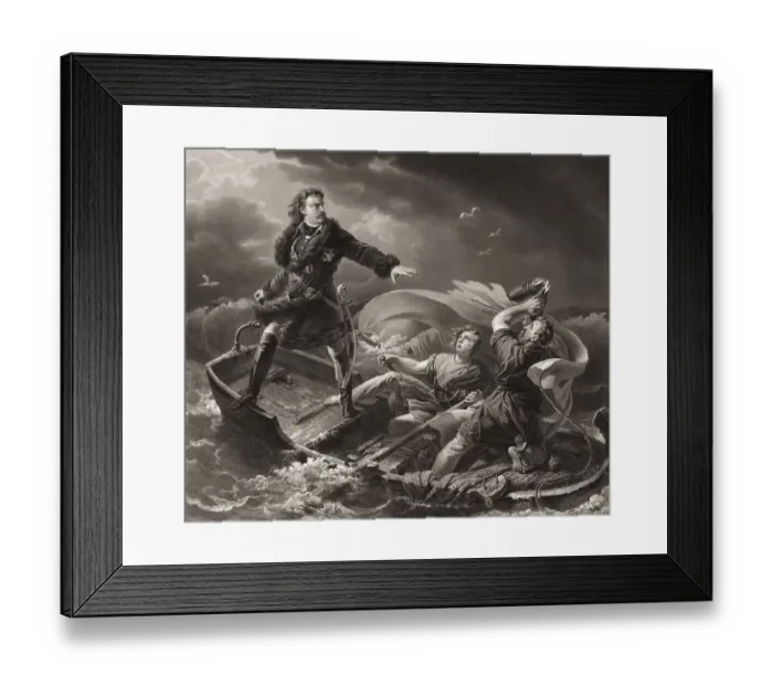 Framed Print : Storm at the Lake Ladoga, Peter the Great Framed Print : Storm at the Lake Ladoga, Peter the Great